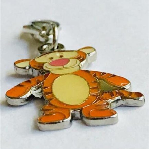 Vintage Disney Tigger Clip On Charm Winnie Pooh Zipper Pull Purse Bag Signed - Picture 4 of 8